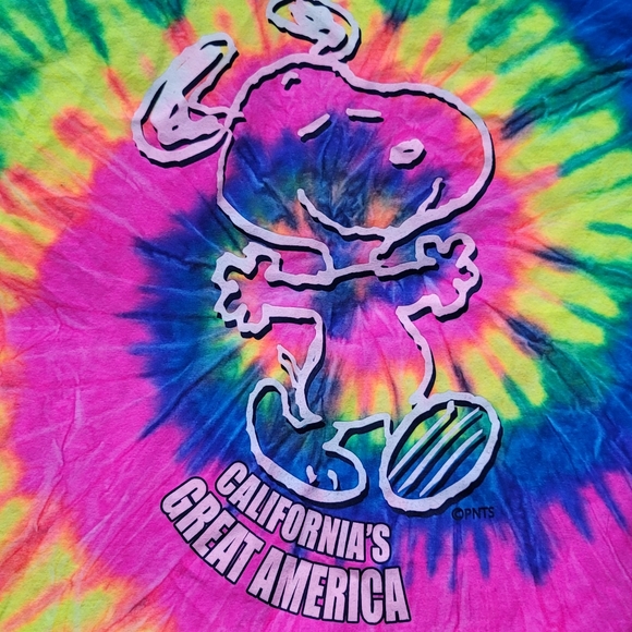 Snoopy California's Great America Tie Dye T Shirt - Picture 3 of 4